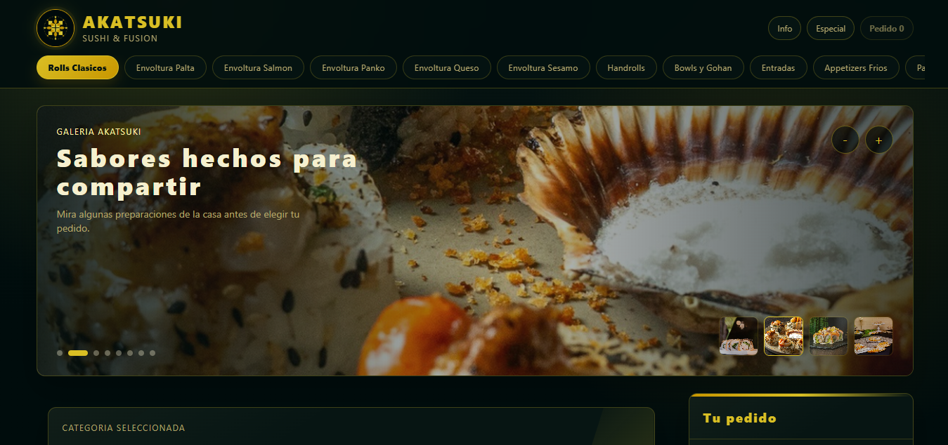 Vista del proyecto Akatsuki